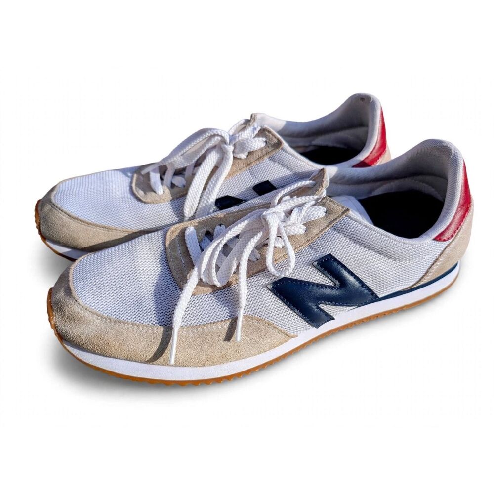 New Balance 720 Retro Running Shoes Mens Sz 12 White Navy Red Gum UL720